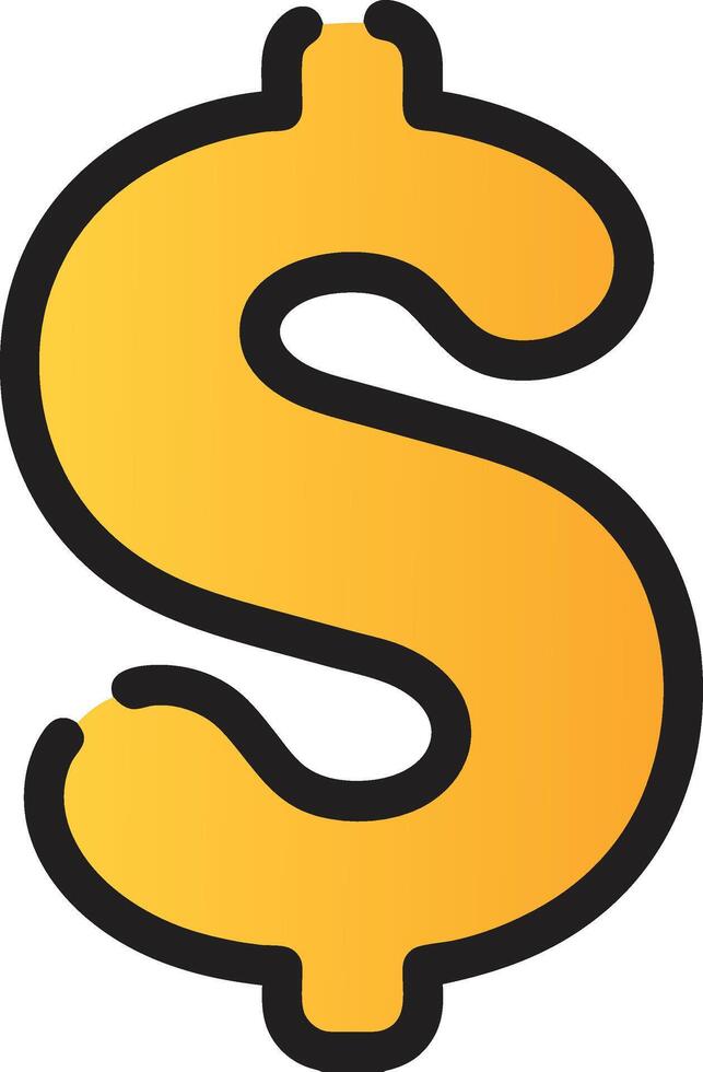 Financial Icon dollar symbol vector