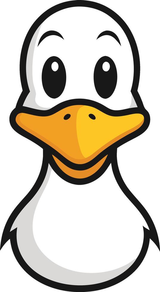 Duck mascot logo vector