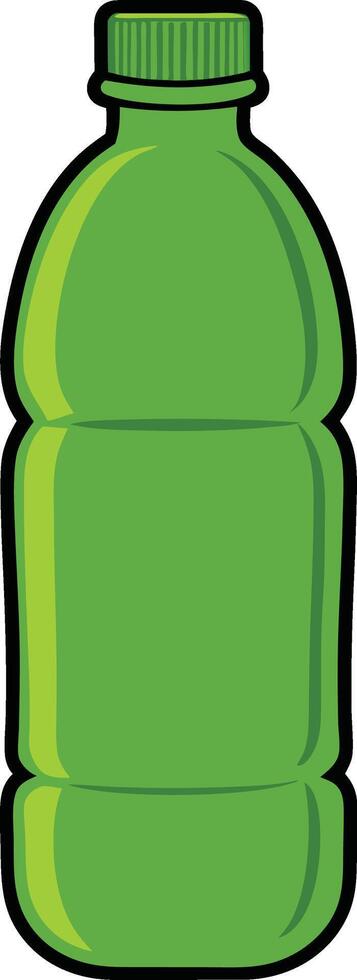 Green Bottle in a Clean Design vector