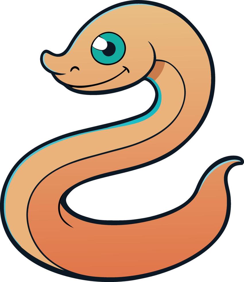 Playful Snake mascot logo vector