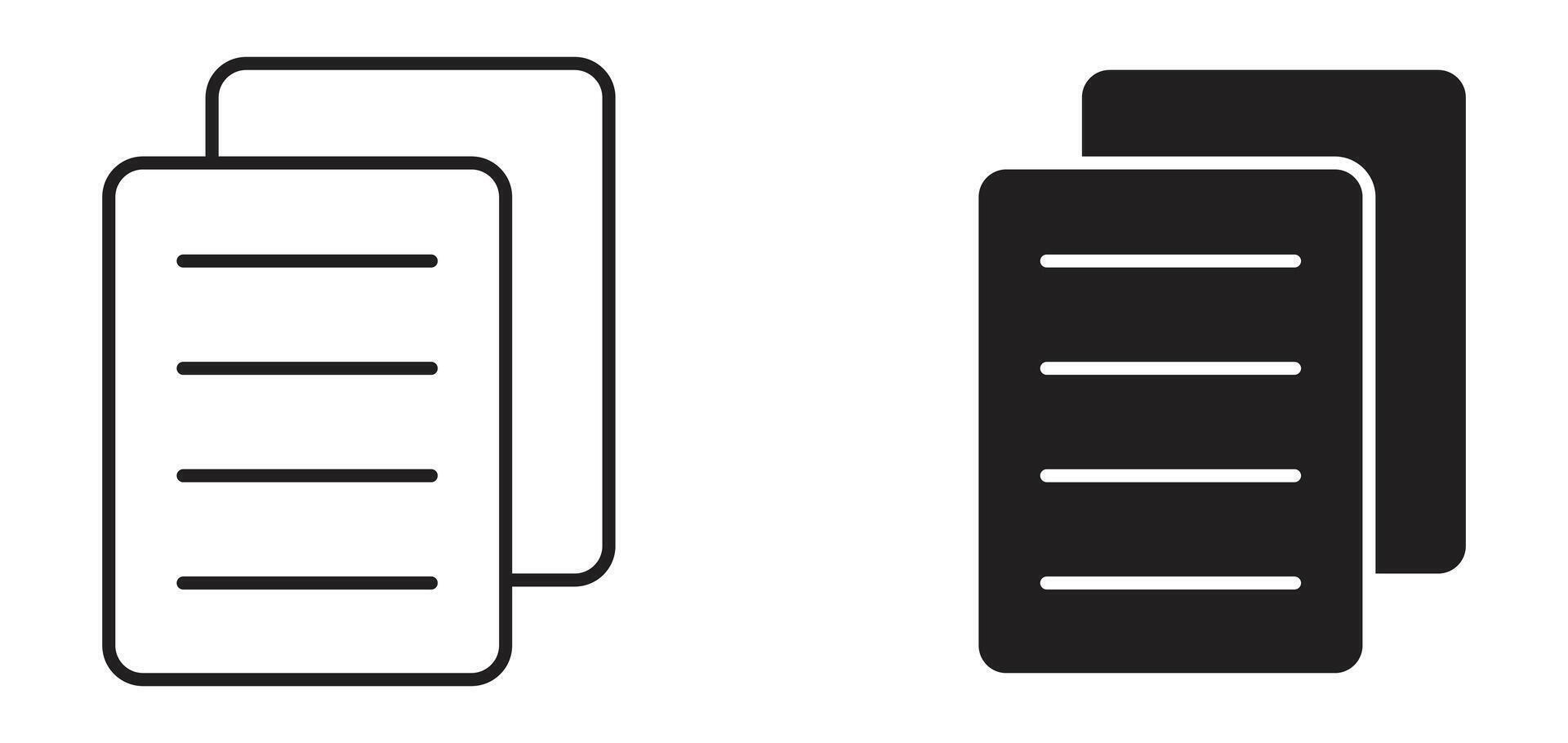 Copy files icon copy paste text icon for websites apps ui or ux illustration eps file copy icon duplicate icon vector