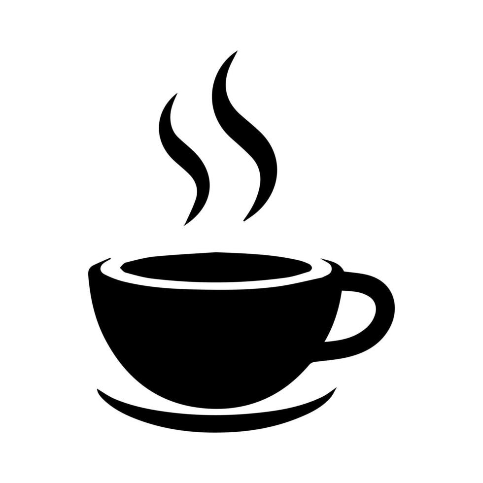 Simple Black Coffee Cup art vector