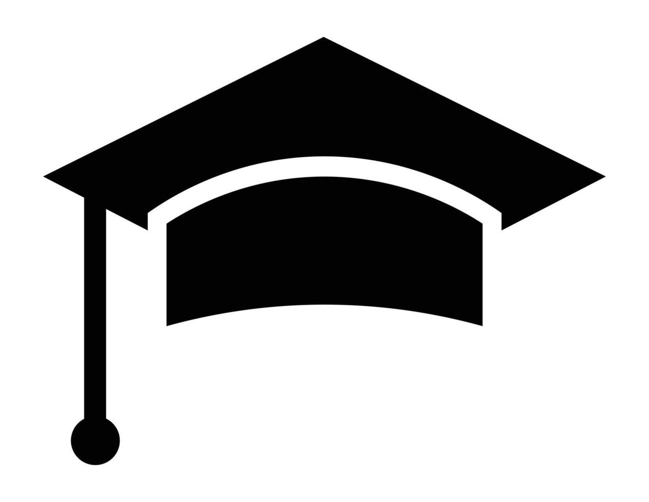 Degree symbol Education icon College cap or graduate hat symbol Student degree sign synbol vector