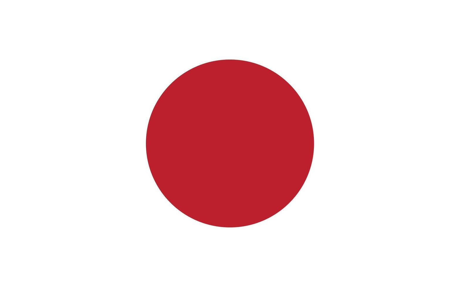 A Simple Representation of the Japanese Flag A Red Circle on a White Background vector