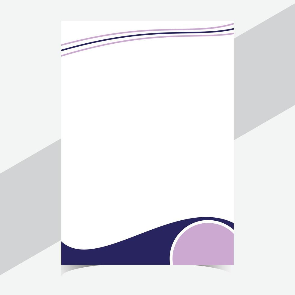 Letterhead template in Abstract style design vector