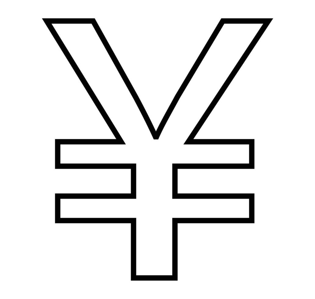 High Resolution Yen Currency Symbol Graphic Design Element vector
