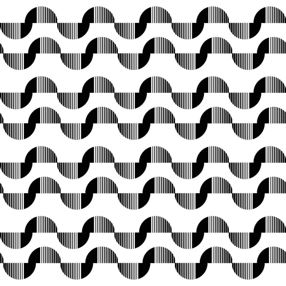a black and white isolated geometry line patterns vector