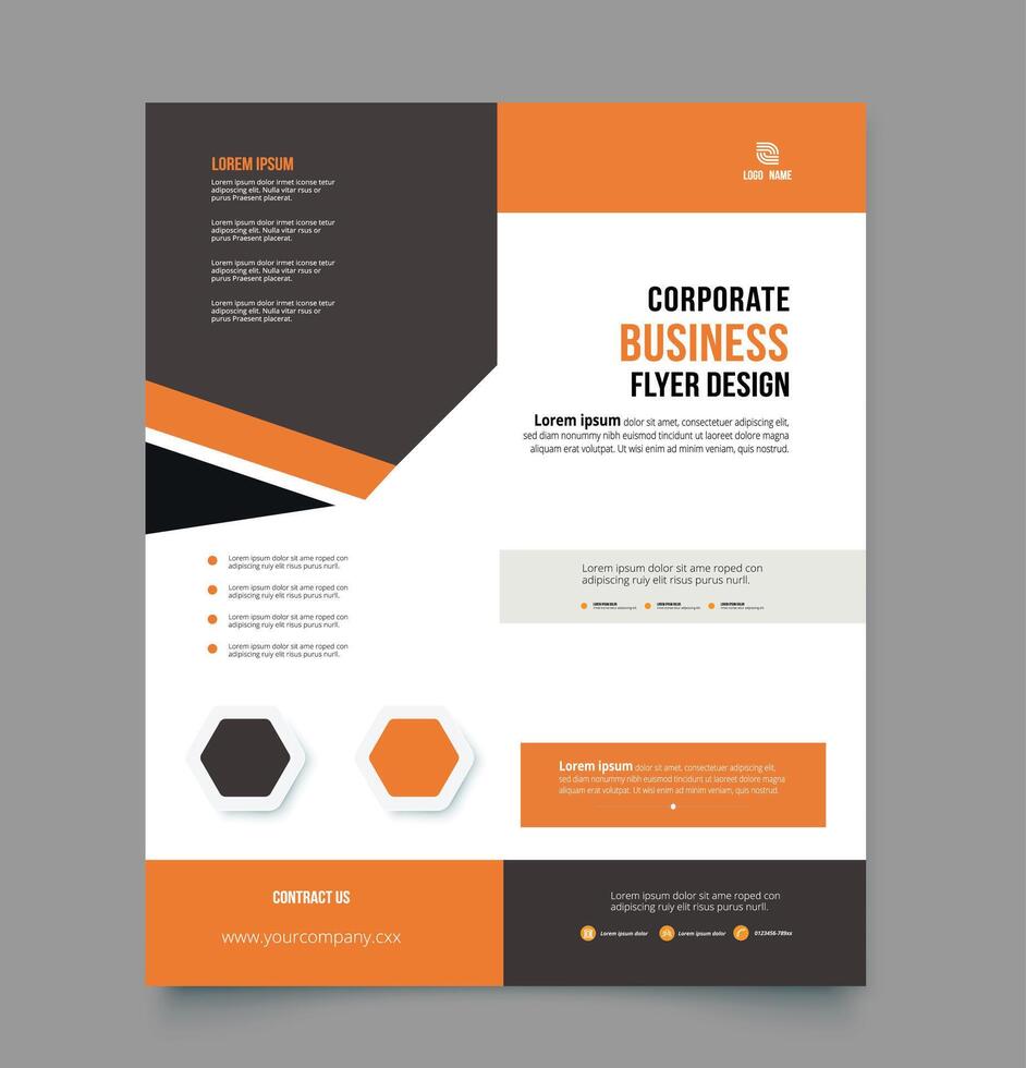 Modern flyer design. vector