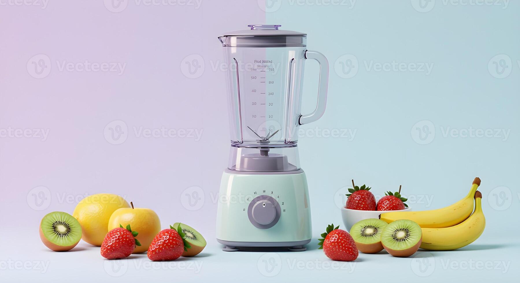 A photorealistic modern blender. photo