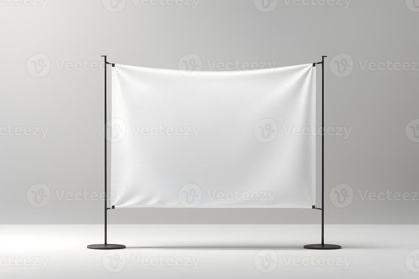 Fly banner mock up isolated on white background, copy space photo