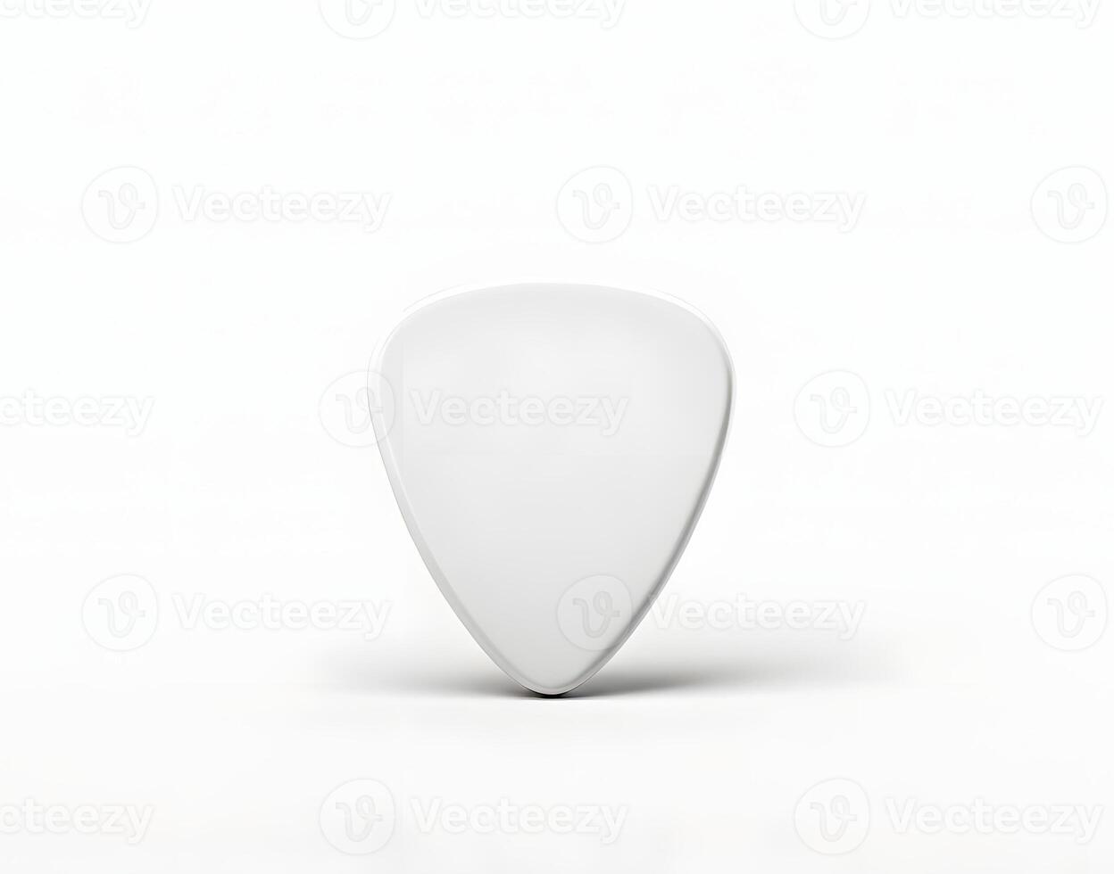 Guitar pick mock up isolated on white background, copy space photo