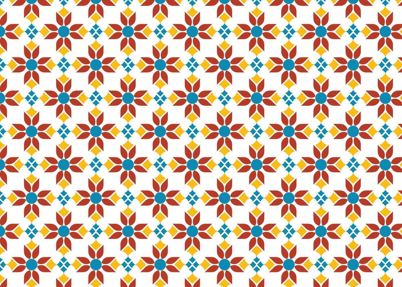 Ornamental with mandala-inspired shapes and bold colors vector