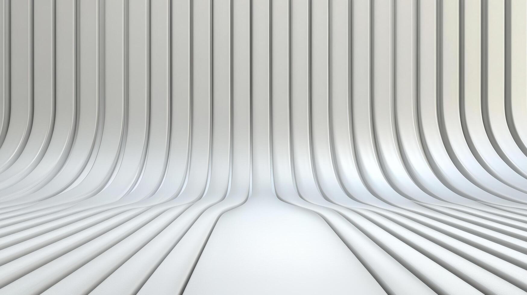 3d rendering of a white room with a white wall photo