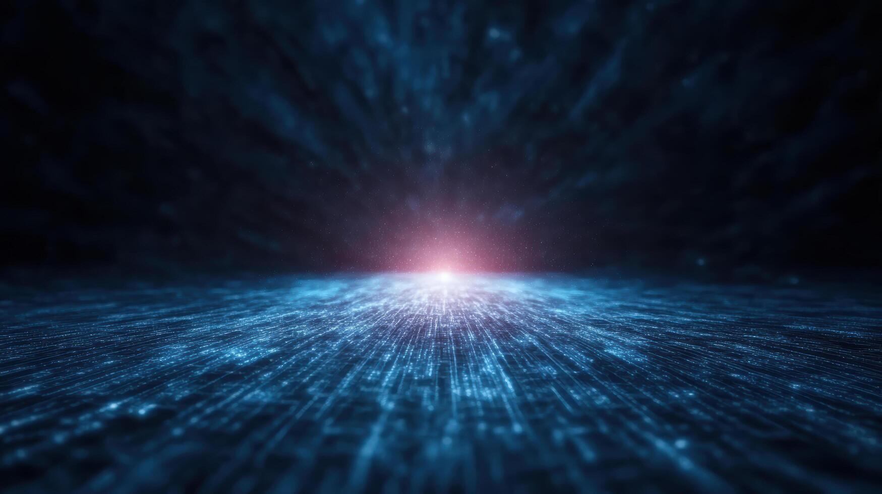 Abstract background of a glowing light in a dark room photo