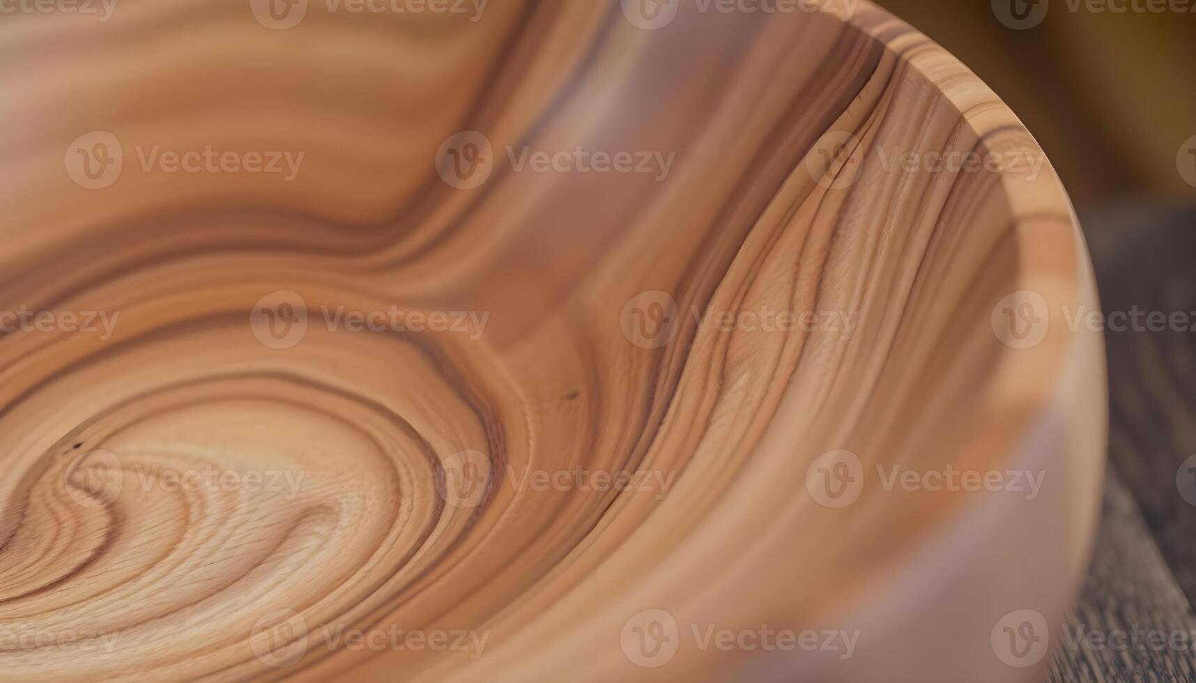 a wooden bowl sitting on top of a table photo