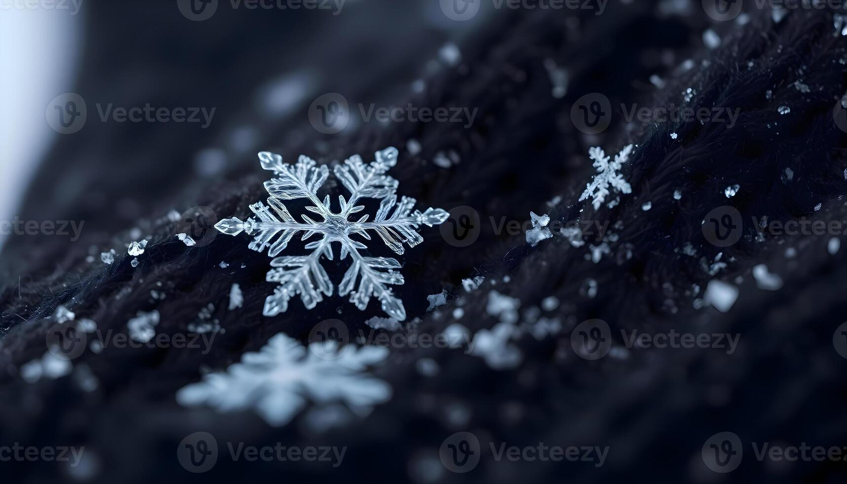 a snowflake that is on top of a blanket photo