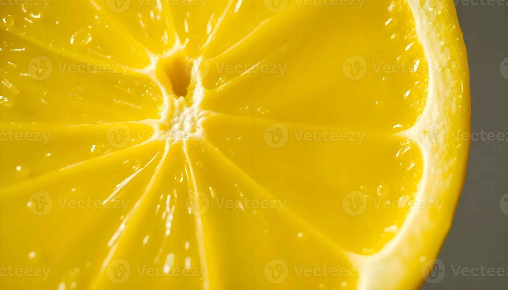 a close up of a yellow lemon slice photo