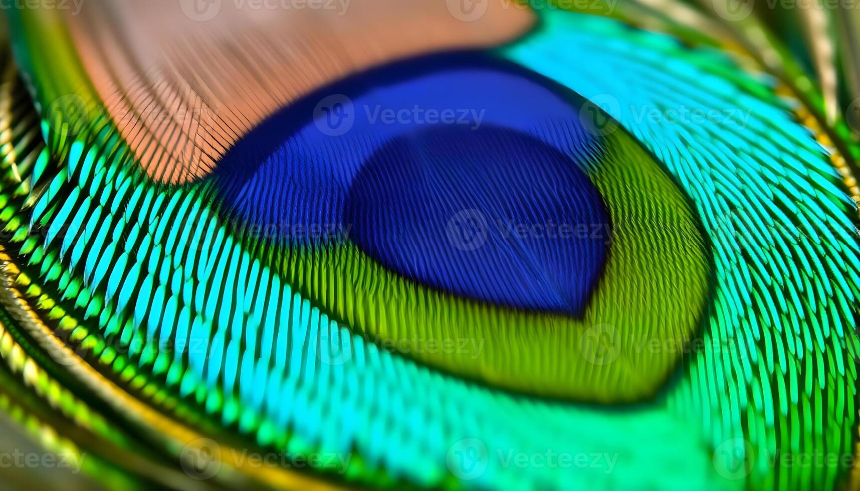 a close up of a peacock's tail feathers photo