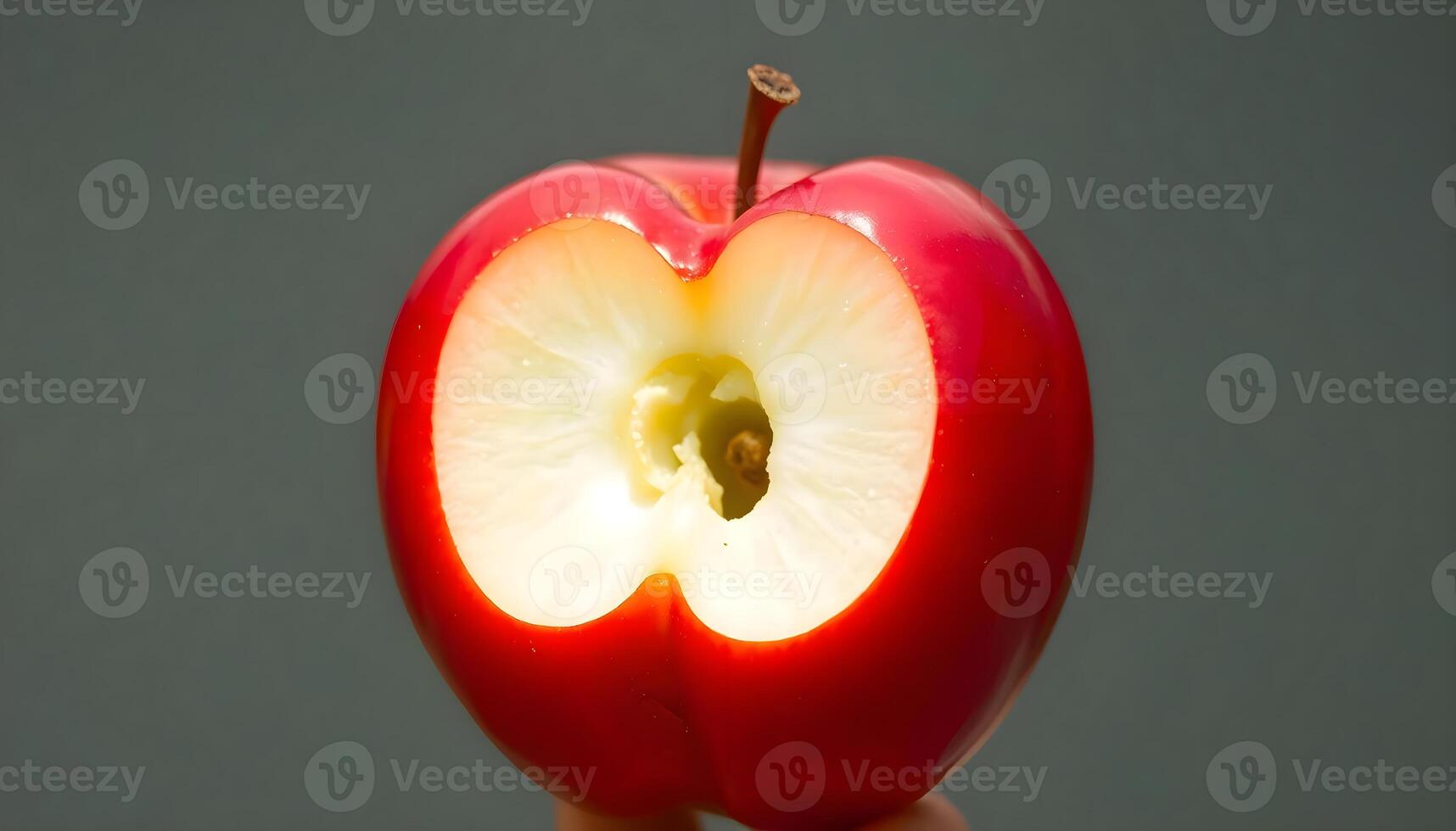 apple with a bite taken out of it photo