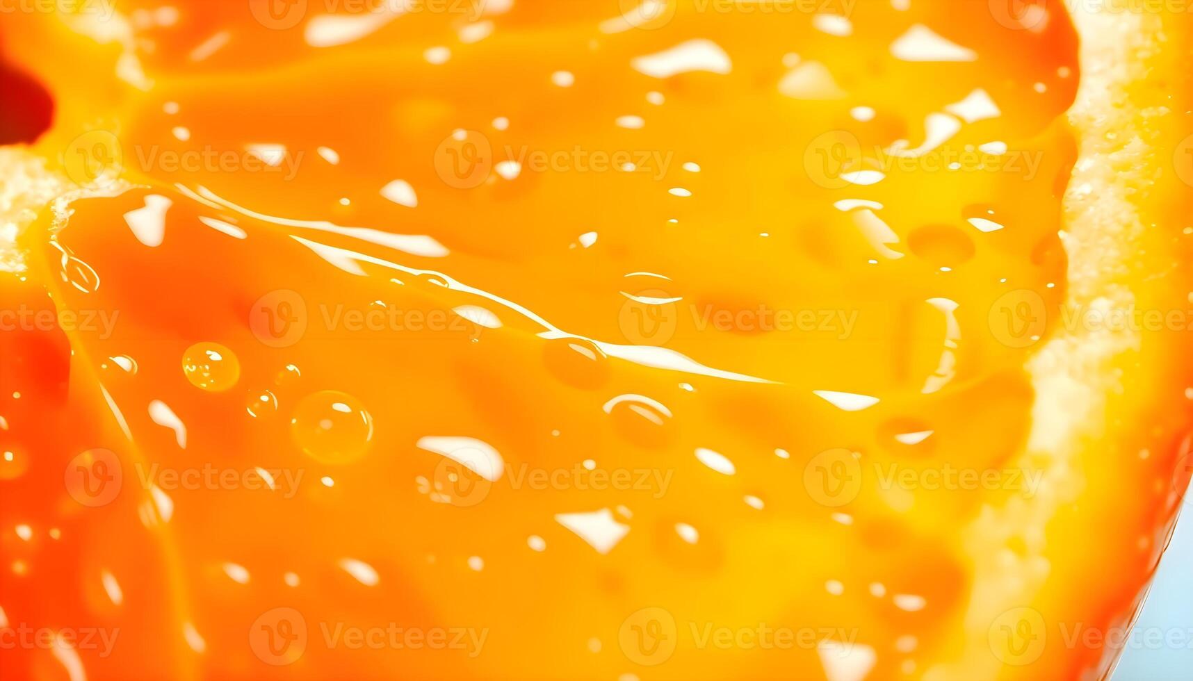 a close up of an orange slice with water droplets photo