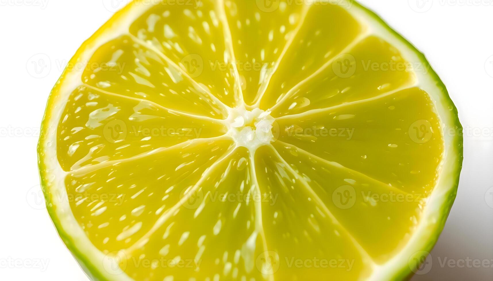 a close up of a lemon slice on a white surface photo