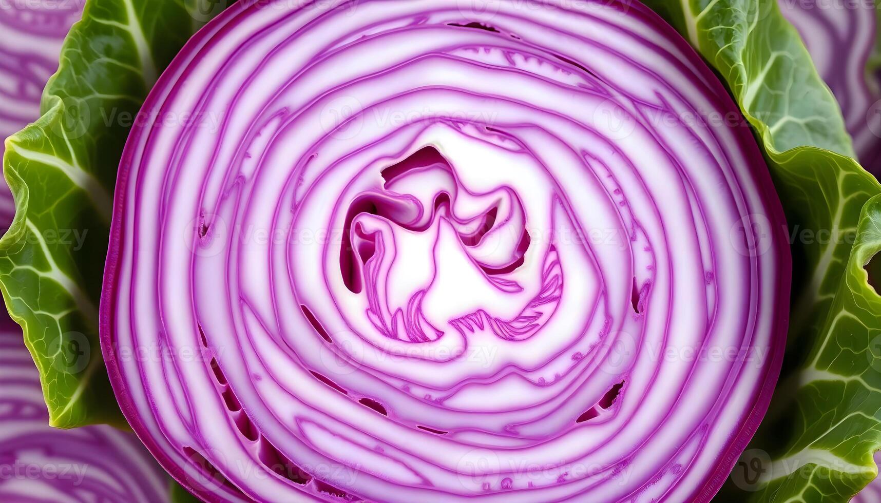 a close up view of a purple cabbage photo