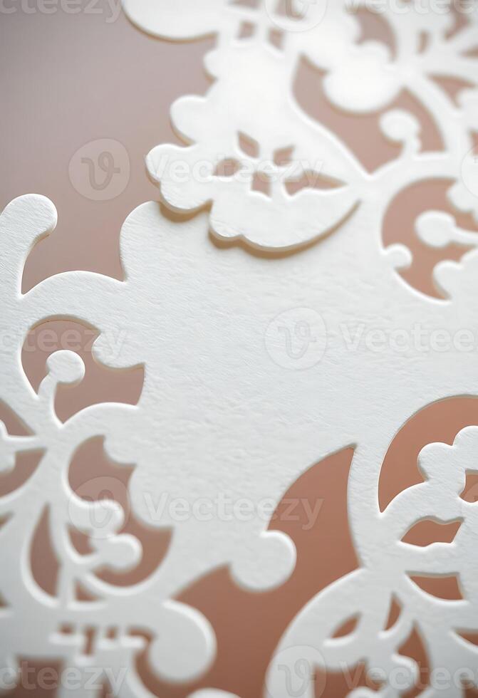 close up of a piece of paper with a design on it photo