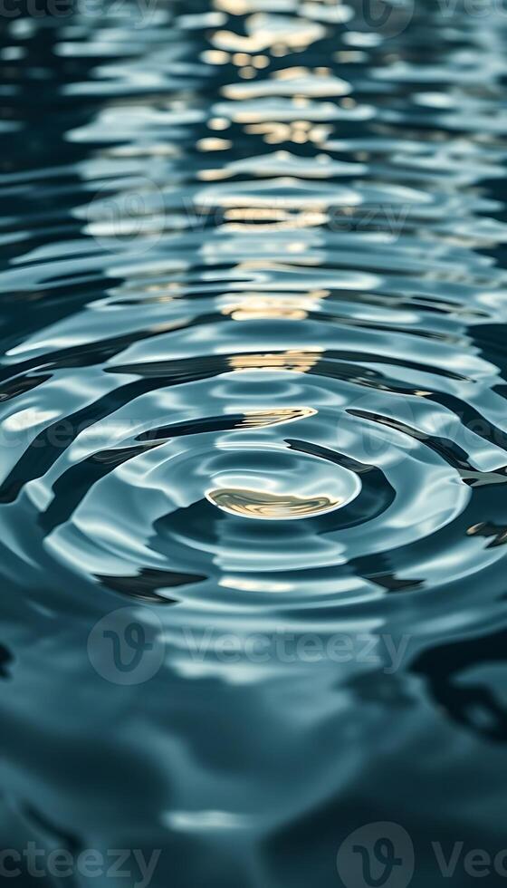 water ripples in the middle of a body of water photo