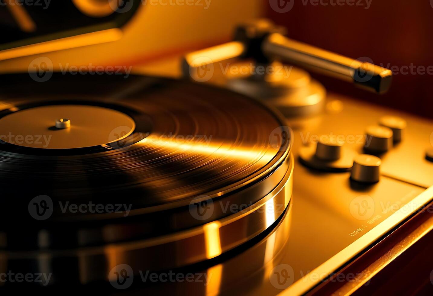 turntable with a record player on top of it photo