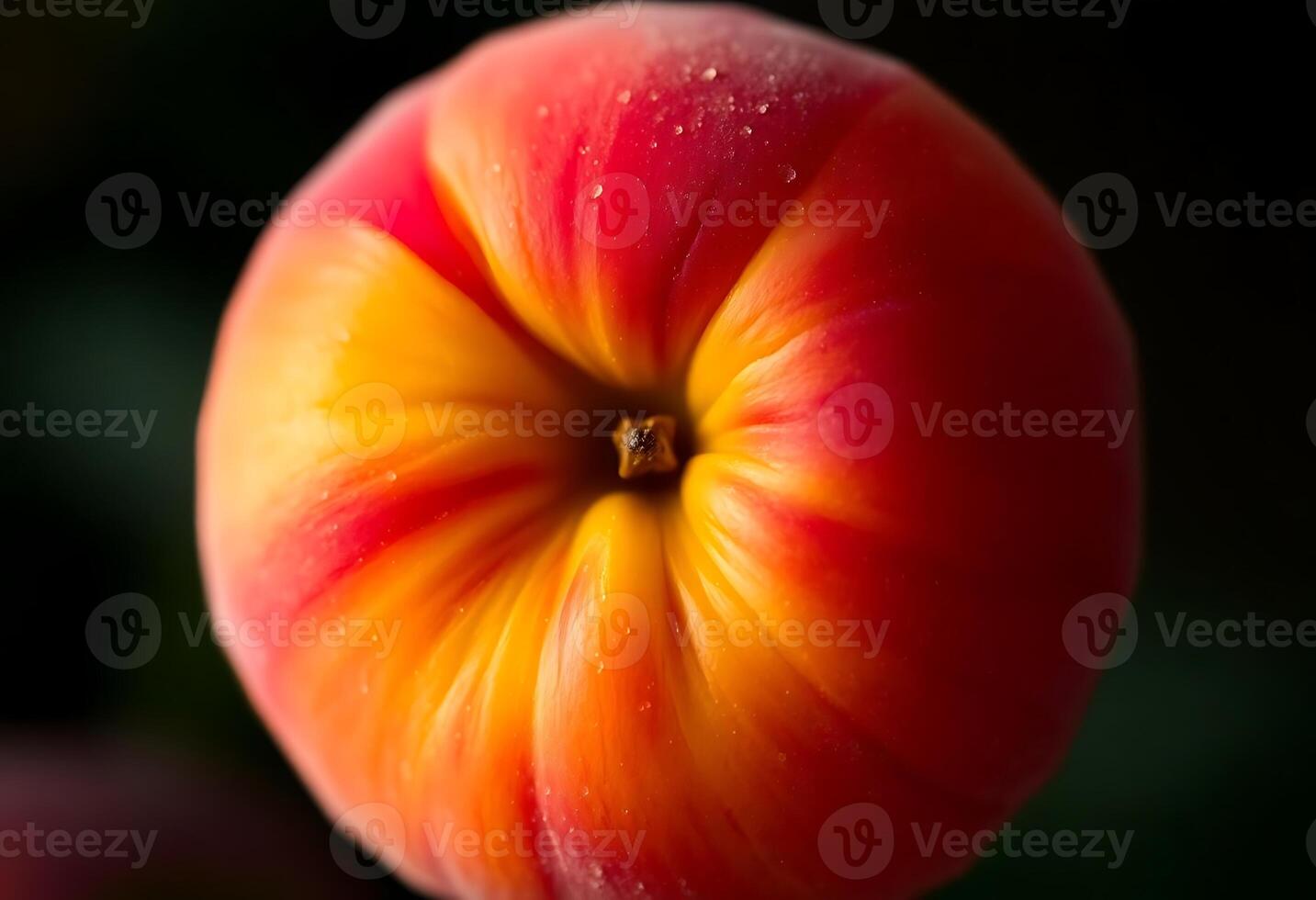 close up of a red and yellow apple photo
