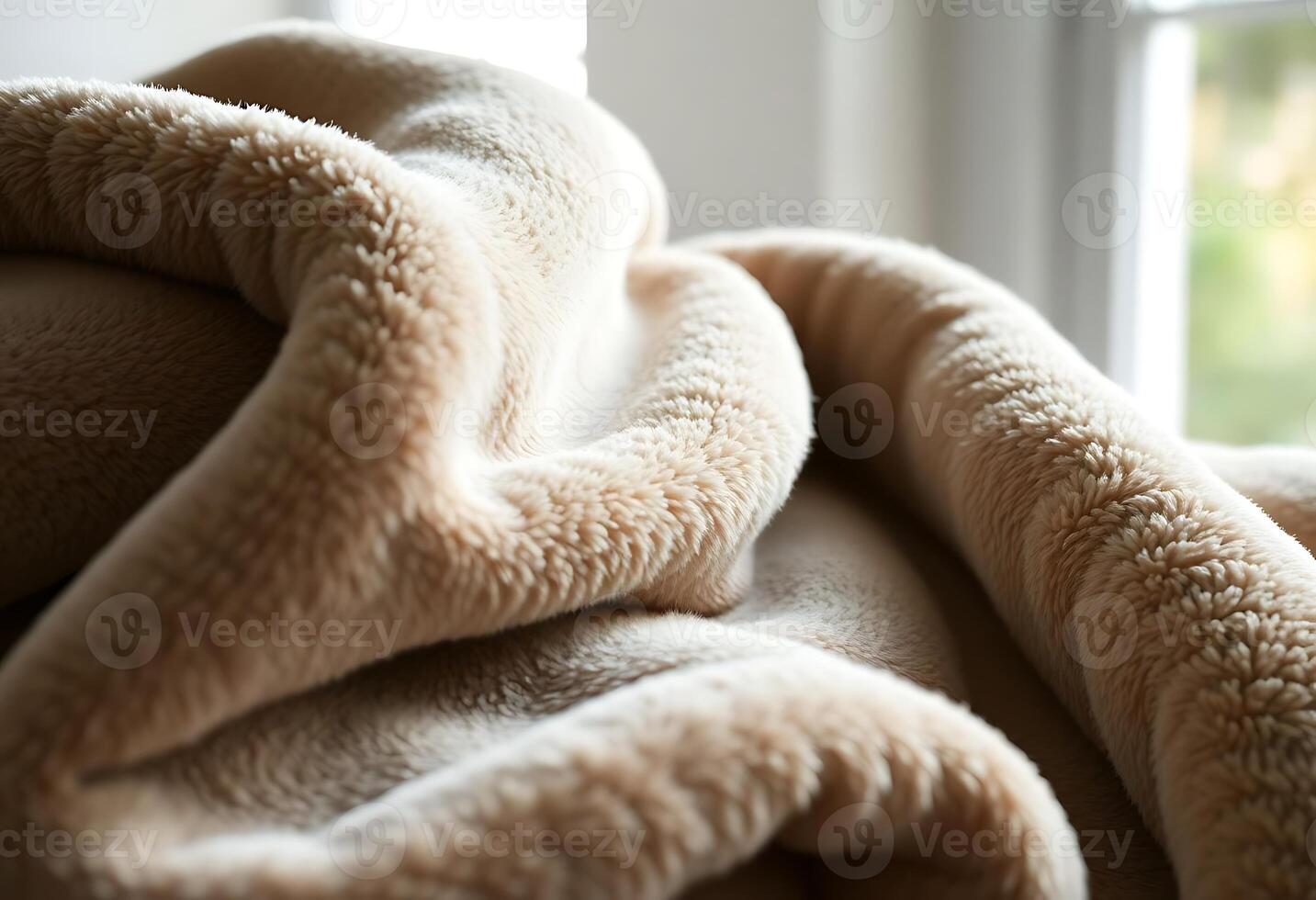 close up of a blanket on a couch photo