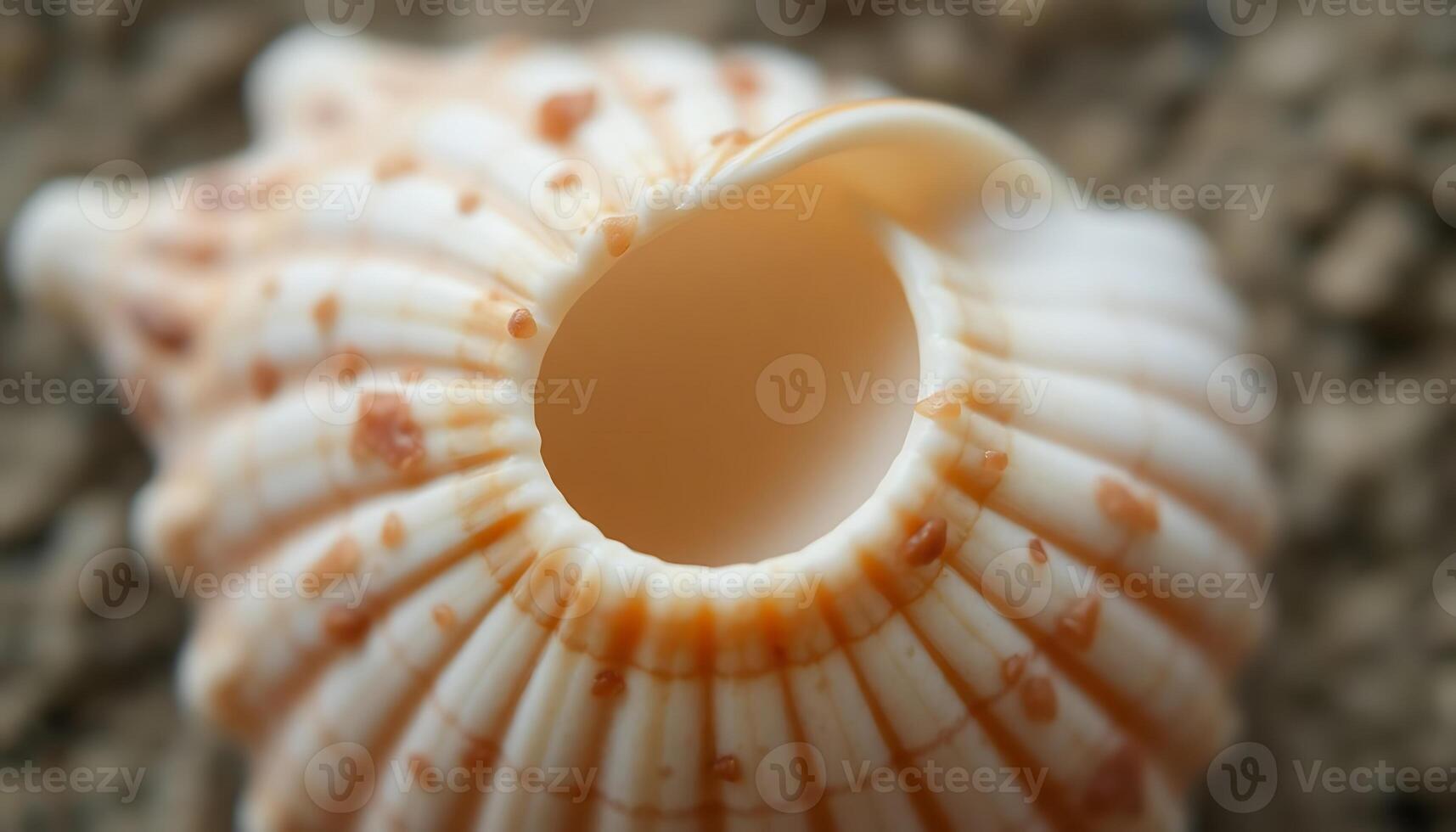 close up of a shell on the ground photo