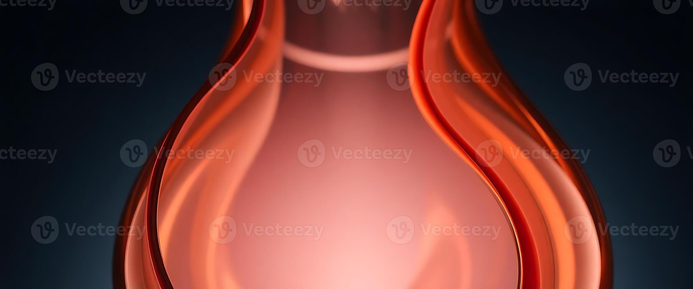 close up of a red vase with a black background photo