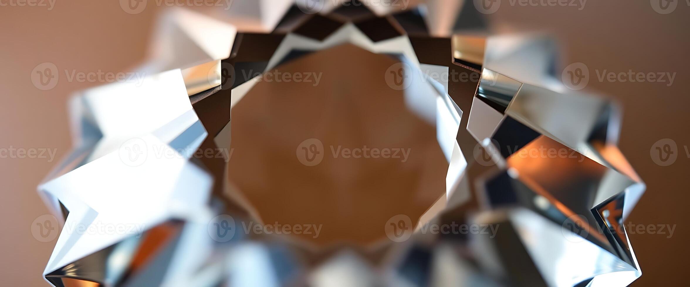 close up of a decorative object made of mirrors photo