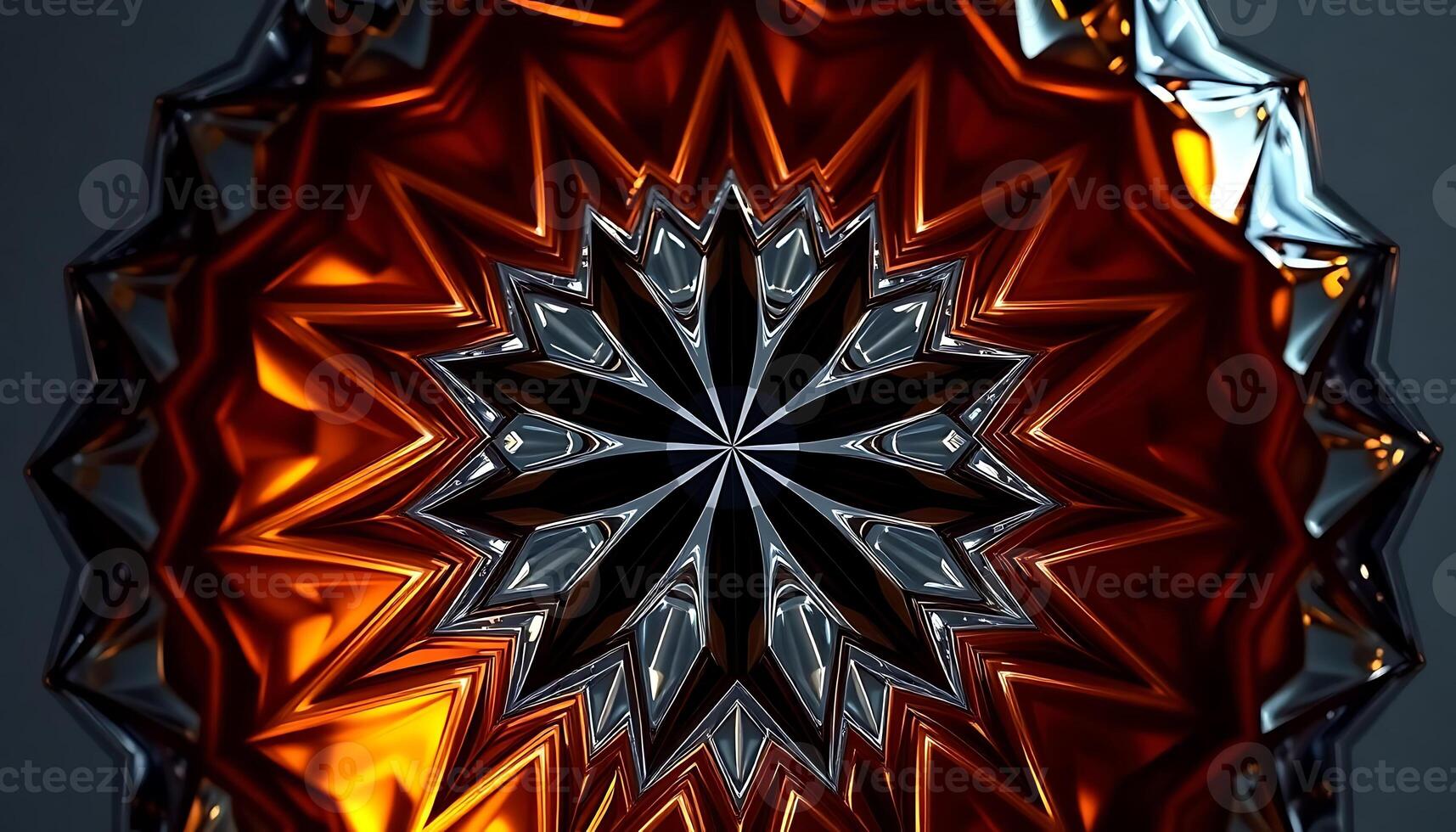 close up view of a red and silver object photo