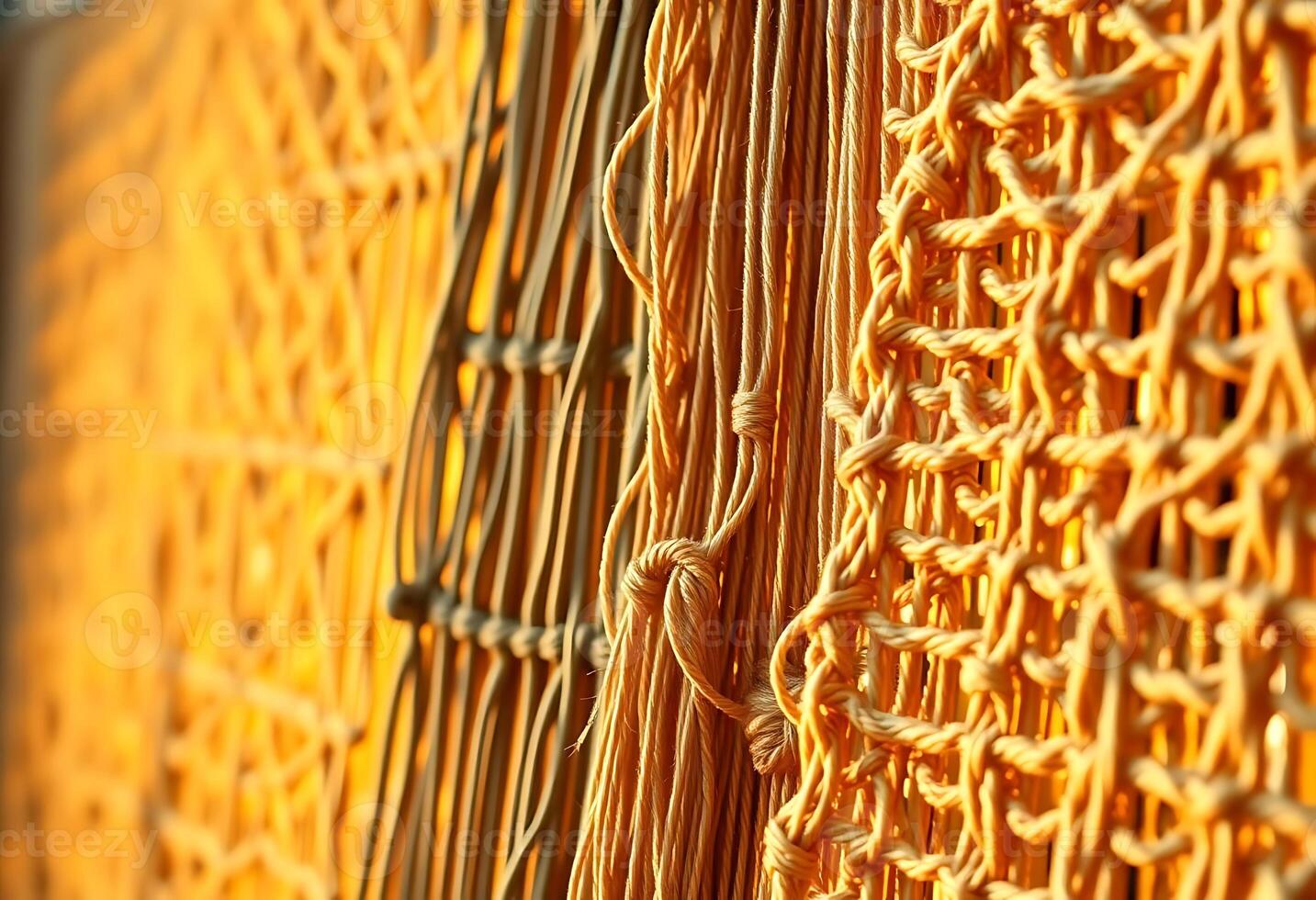 close up of a wall with a bunch of wires attached to it photo