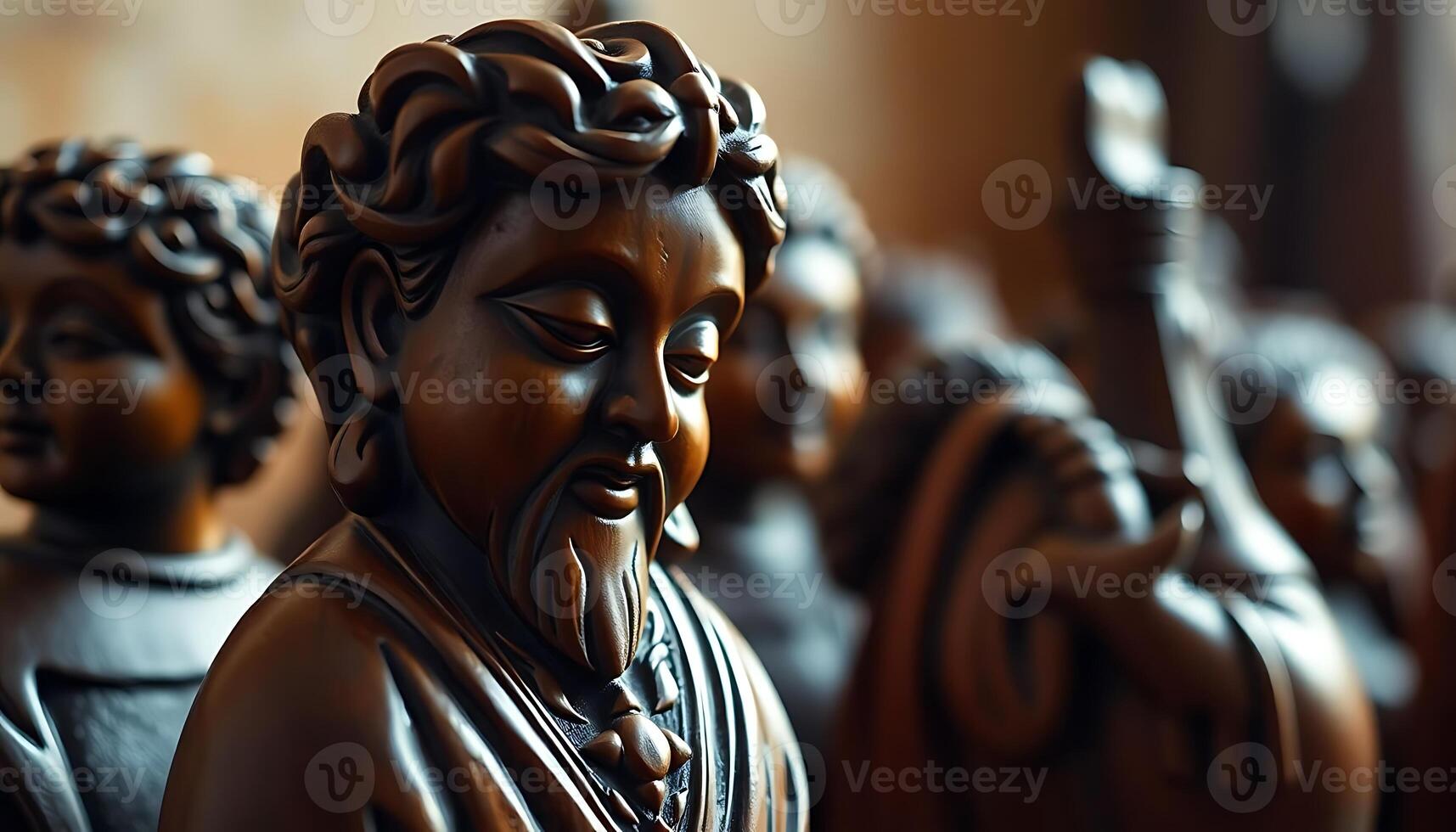 a statue of a man with a beard photo