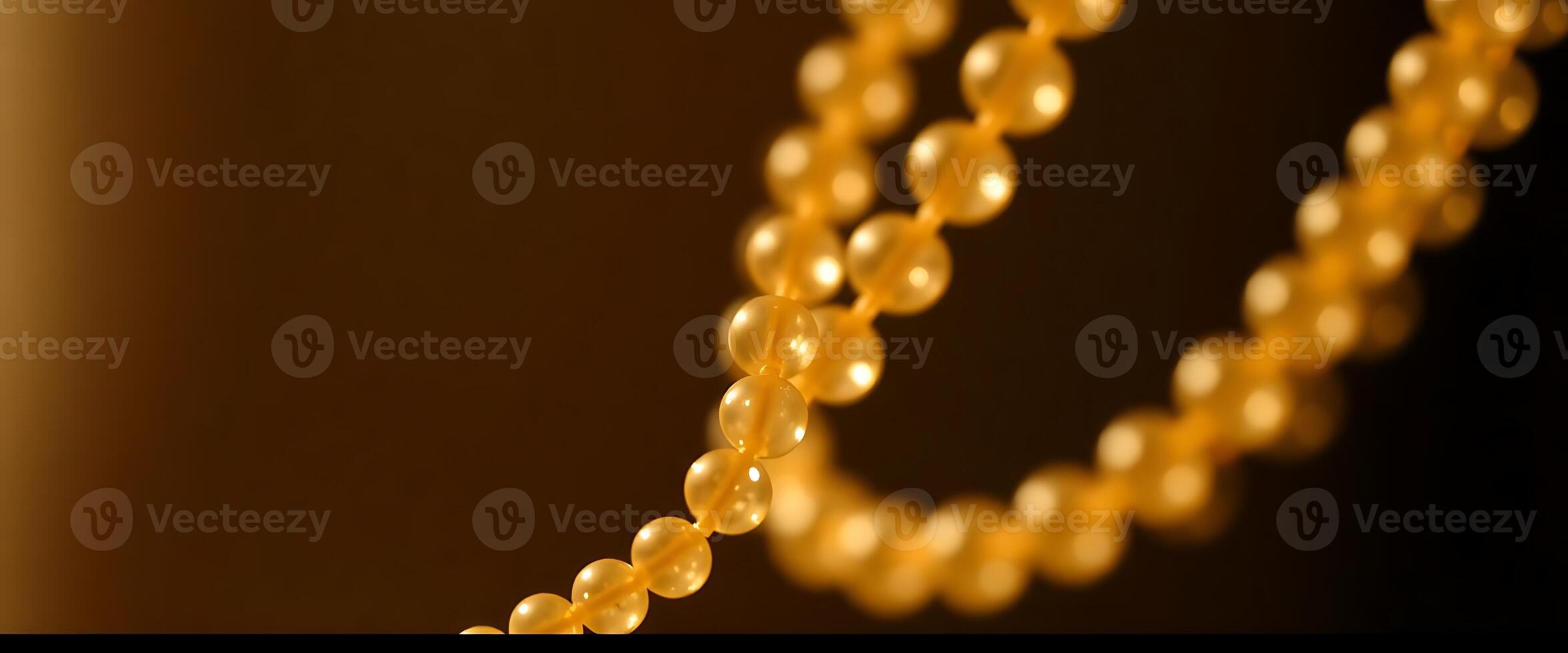 close up of a string of beads photo