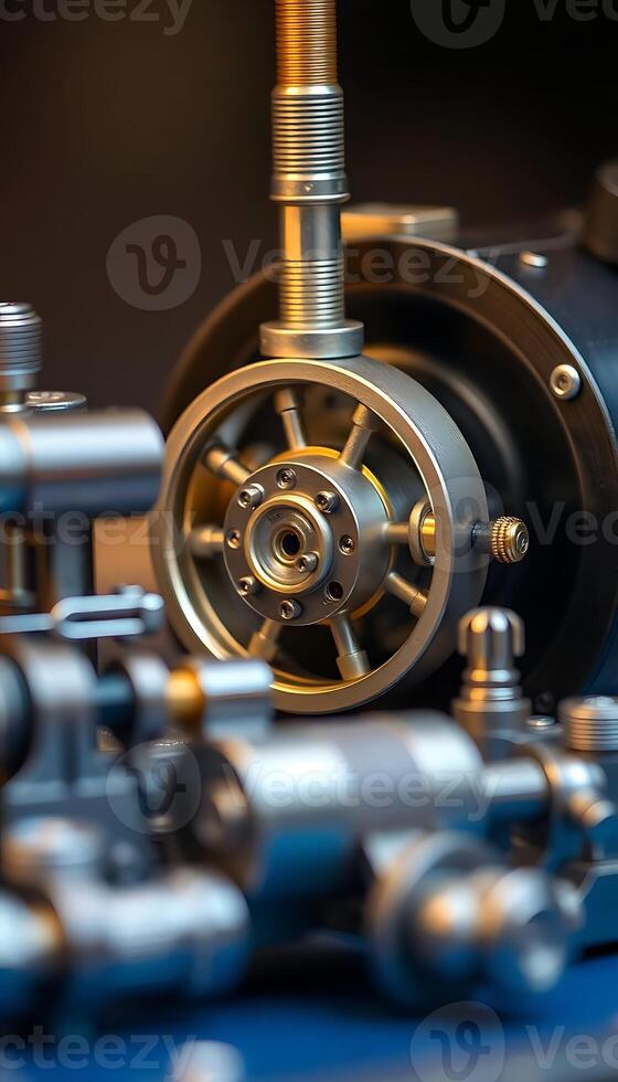 close up of a machine that is working photo