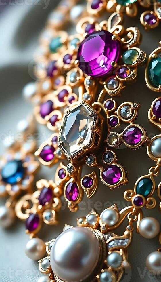 bunch of jewelry on a table photo