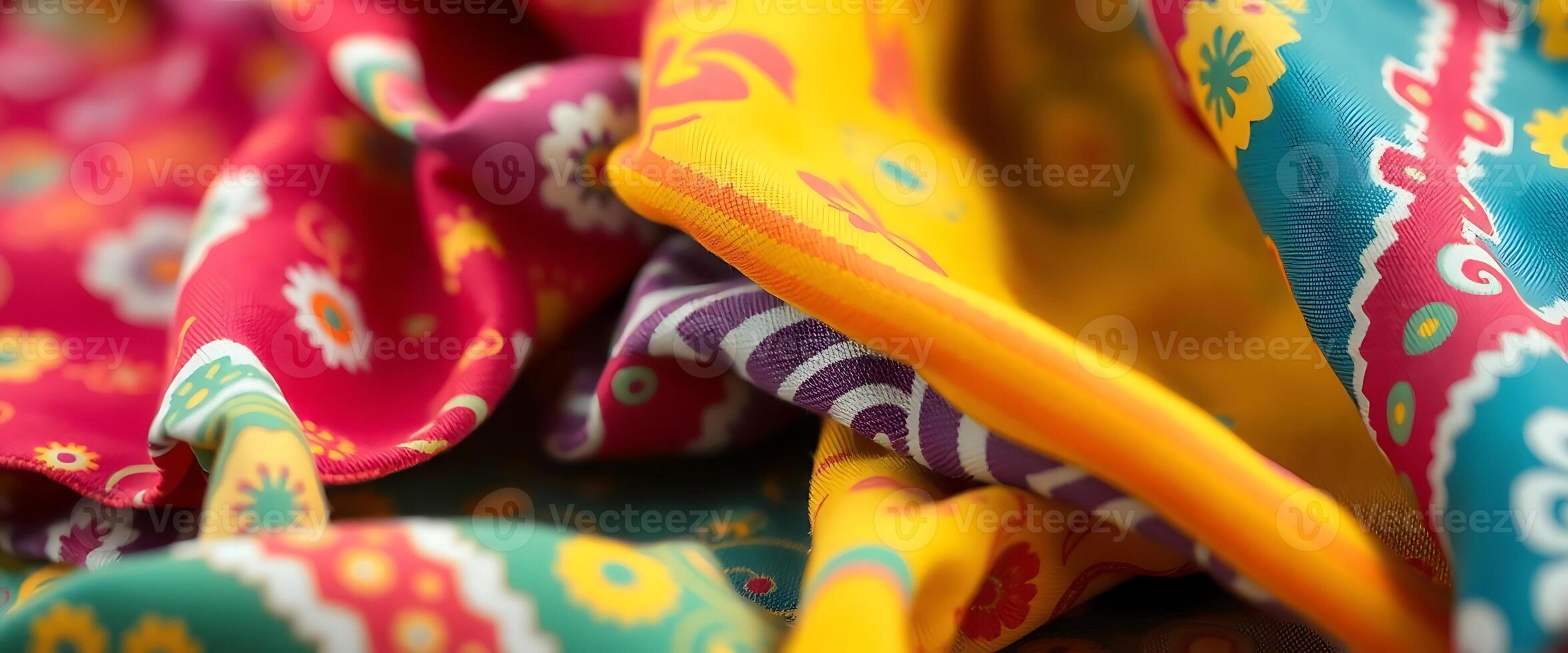 close up of a multicolored cloth photo
