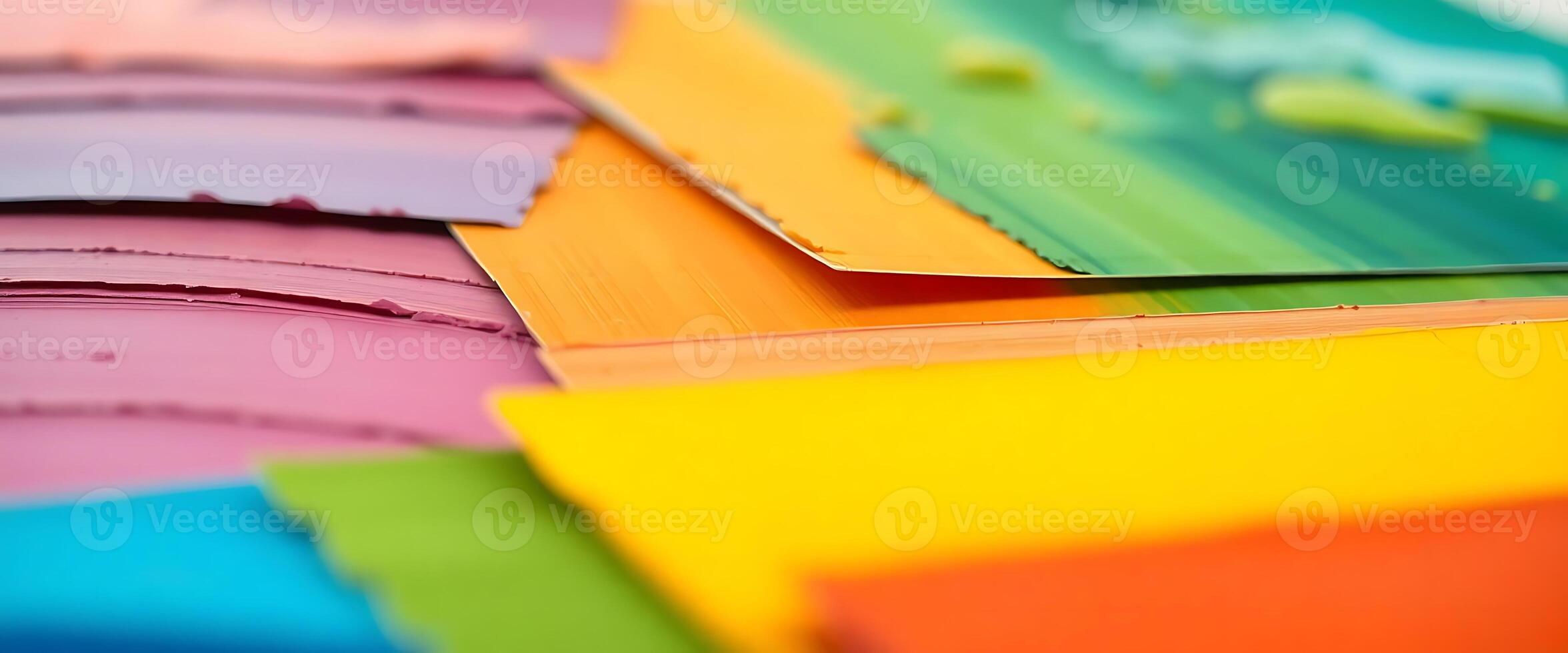 close up of a multicolored piece of paper photo