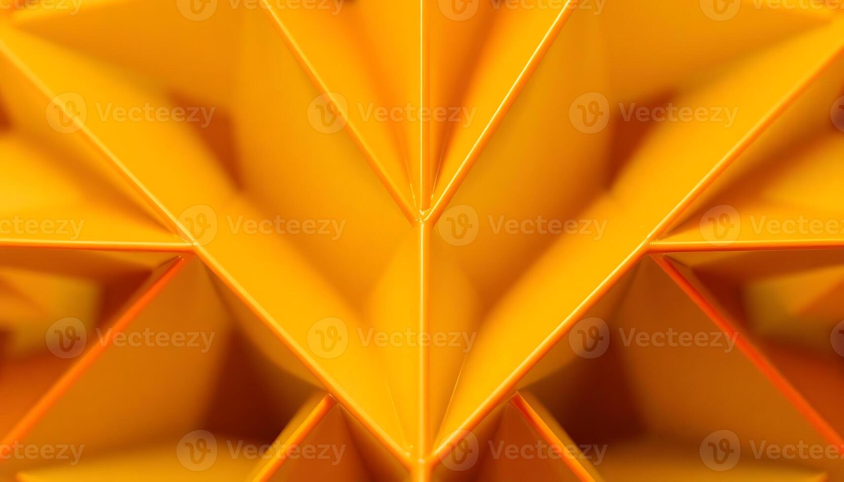 close up view of a yellow origami object photo