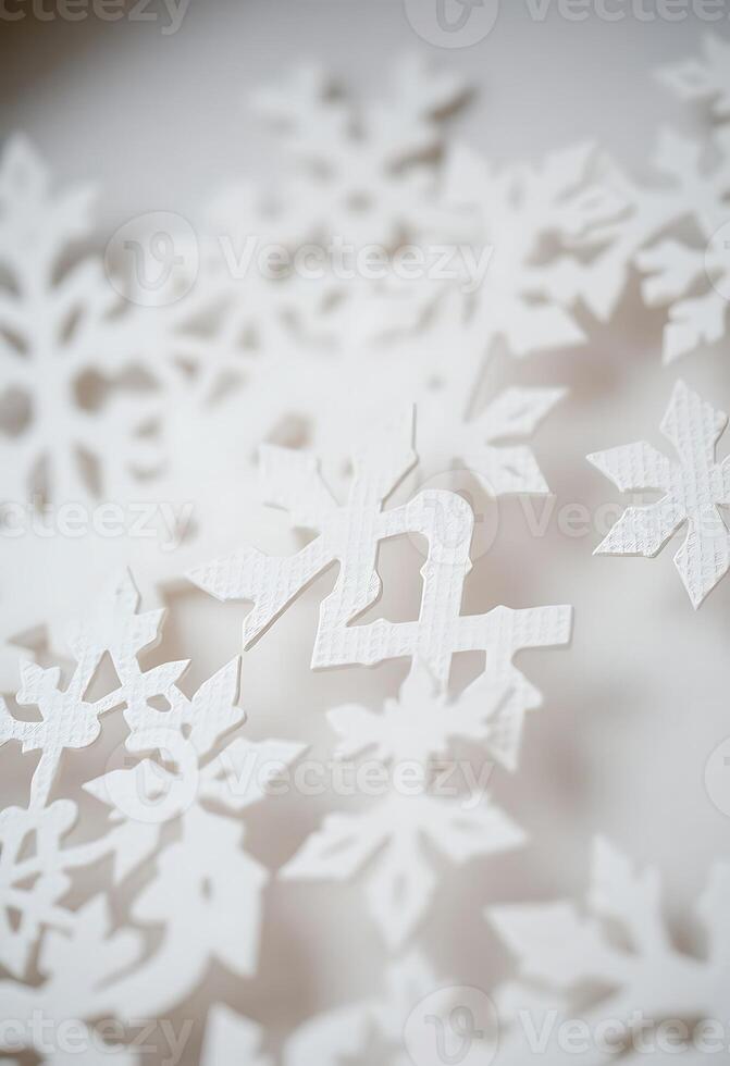 close up of a snowflake on a table photo