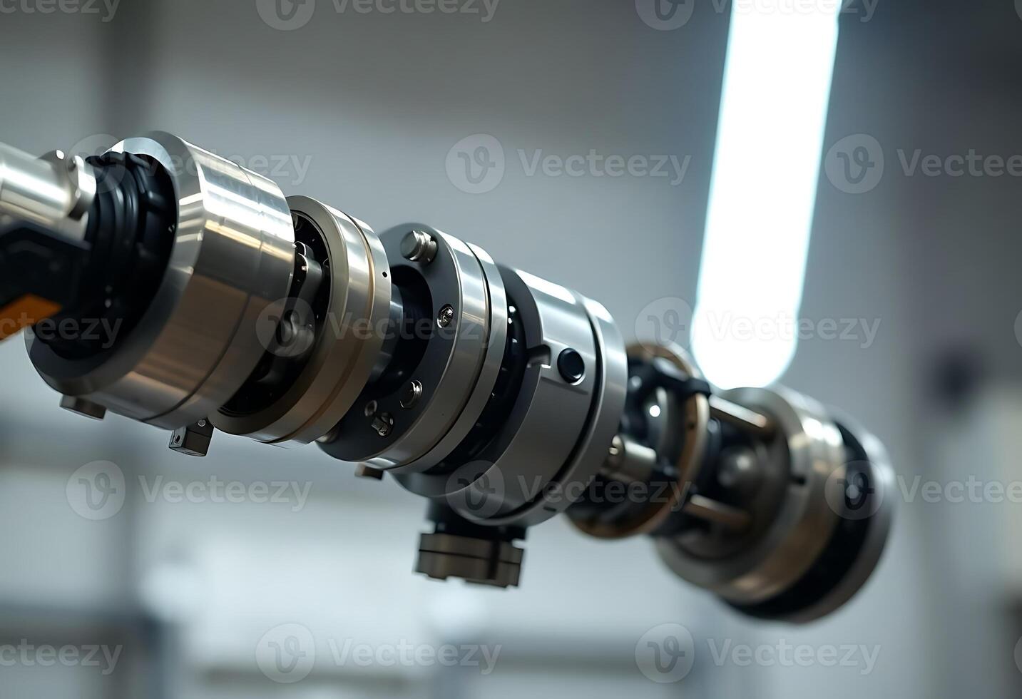 close up of a metal object in a room photo