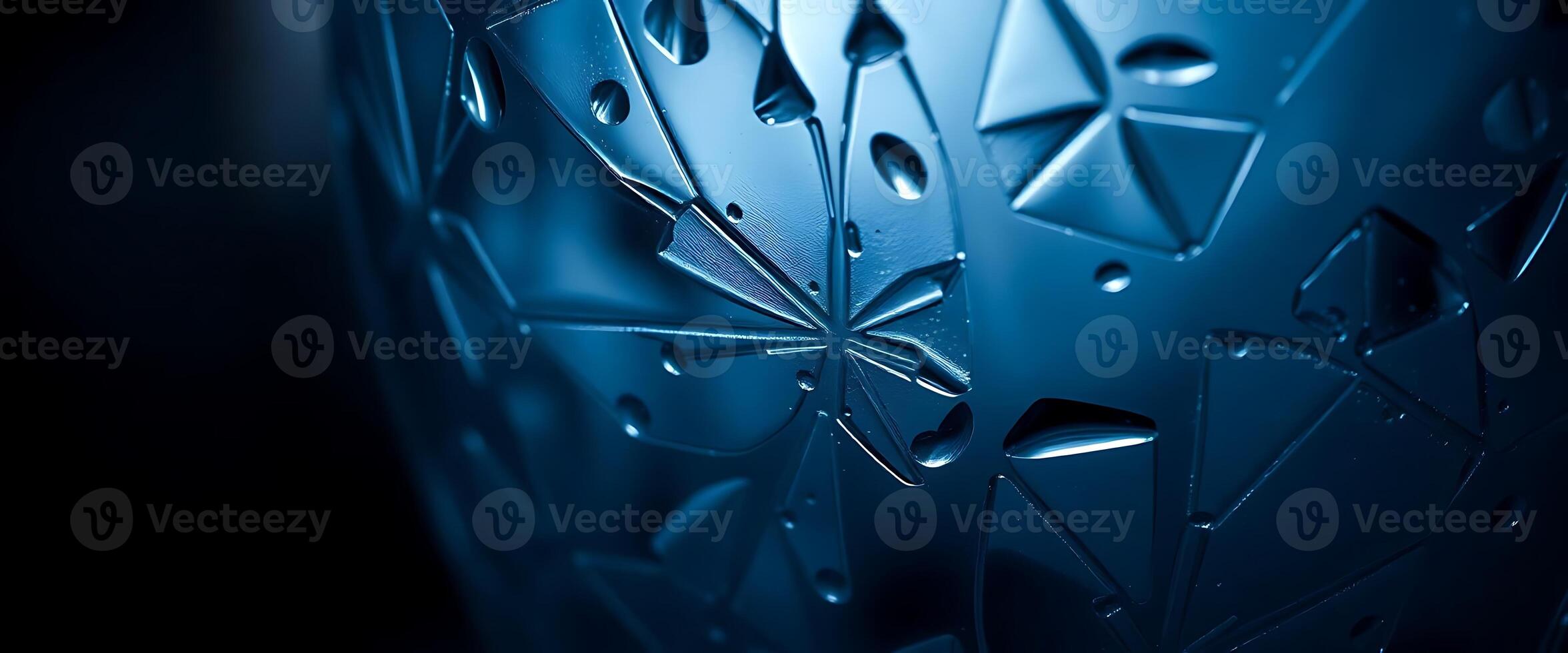 close up of a blue vase with a pattern on it photo