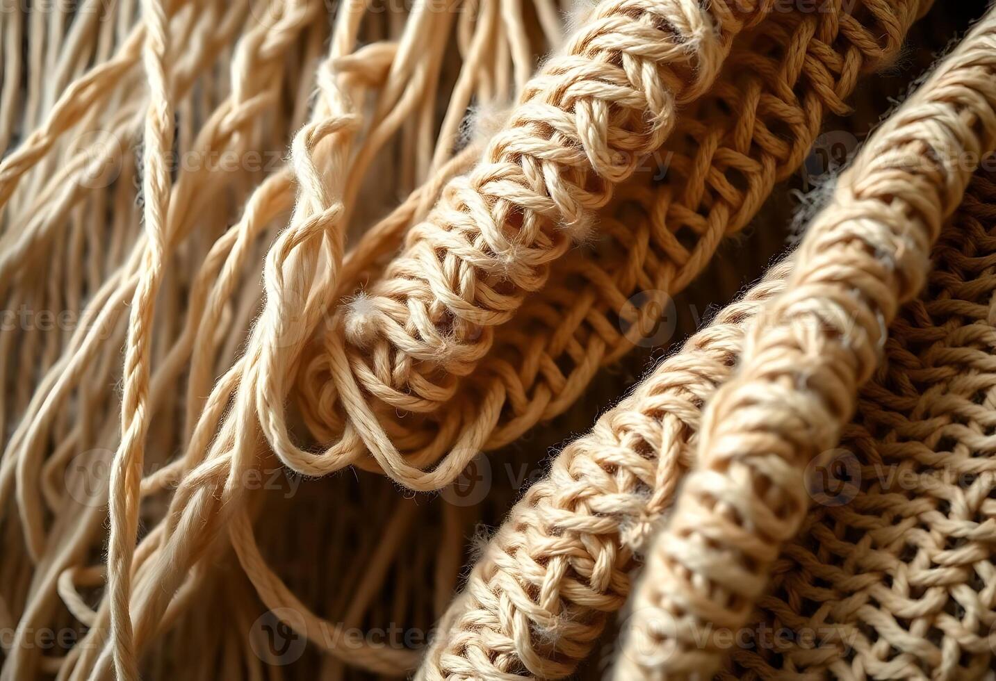 close up of a bunch of woven material photo