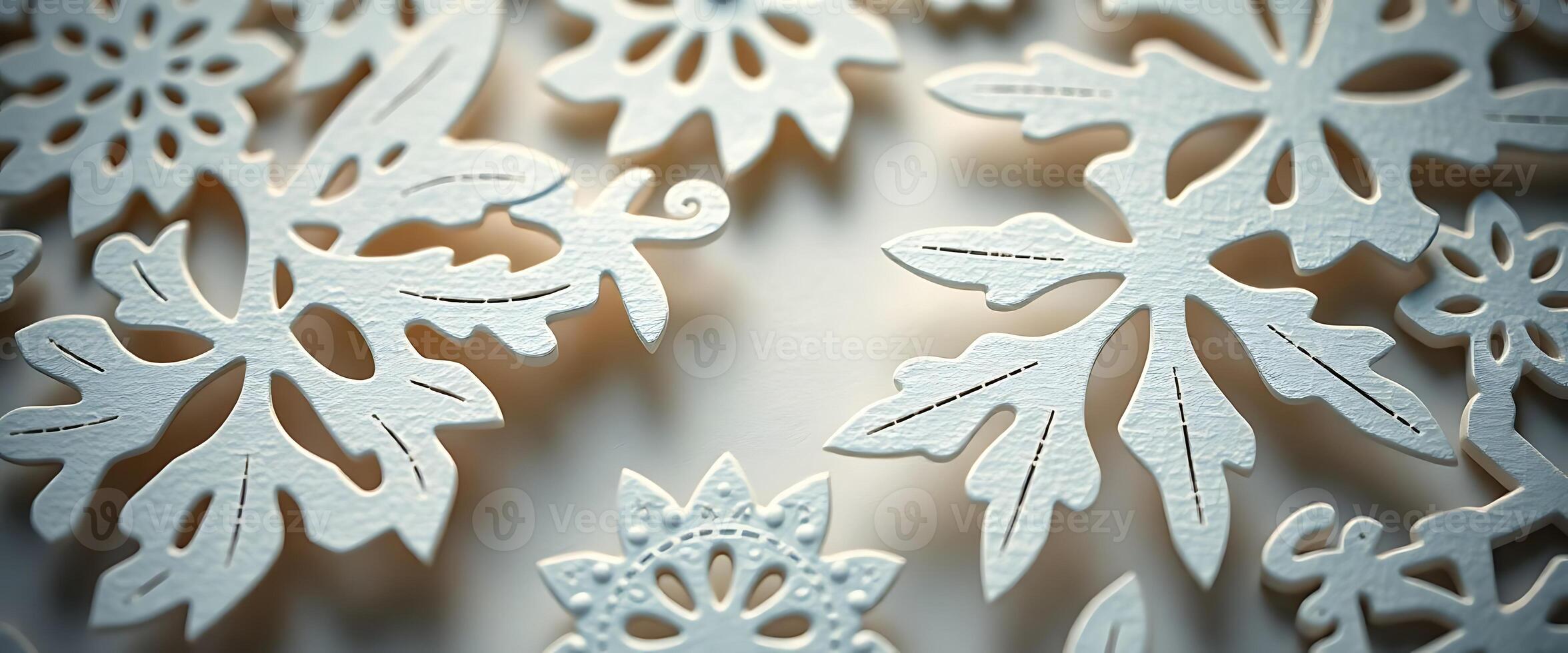 close up of a paper snowflake photo