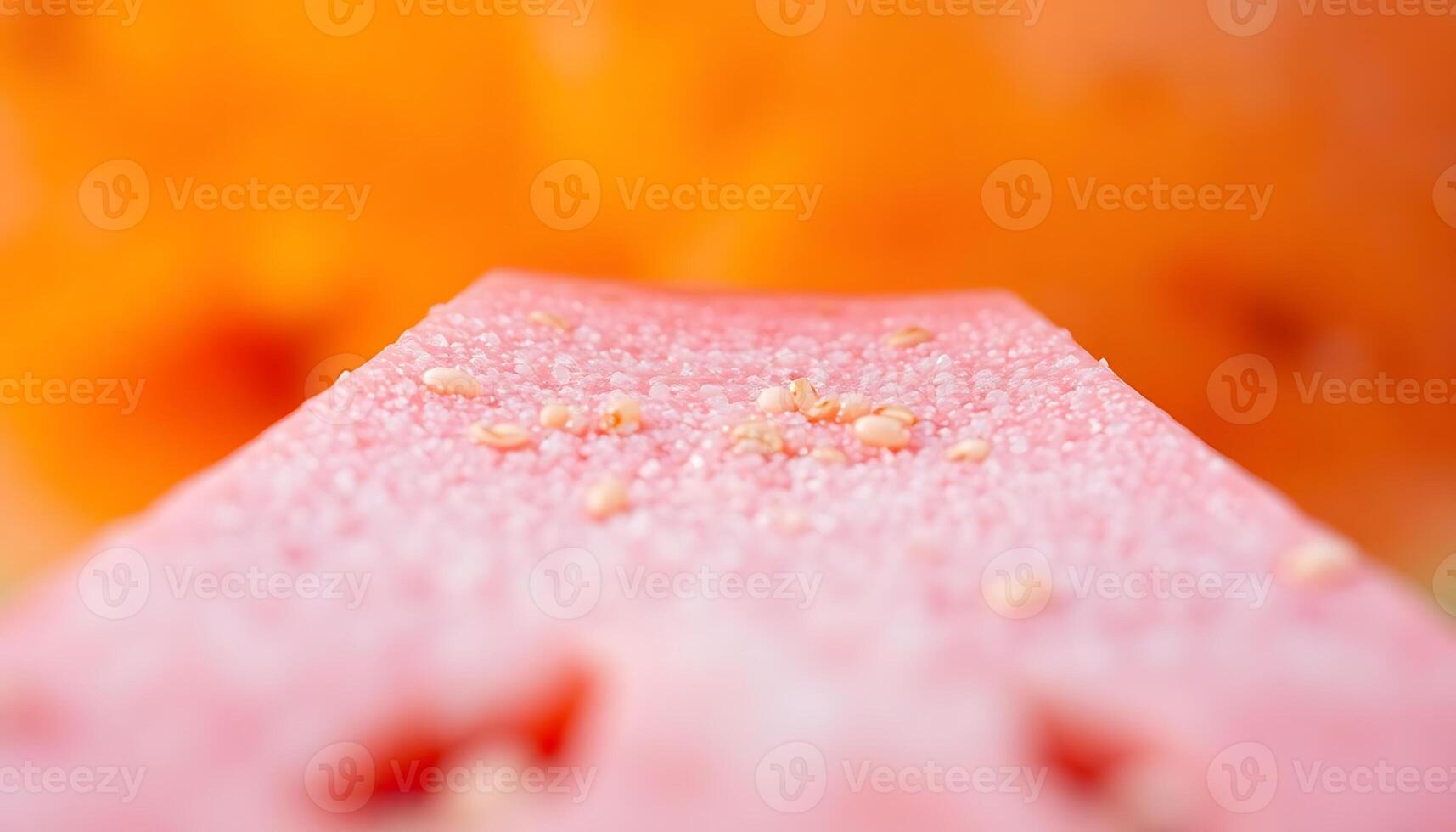 close up of a piece of food on a table photo