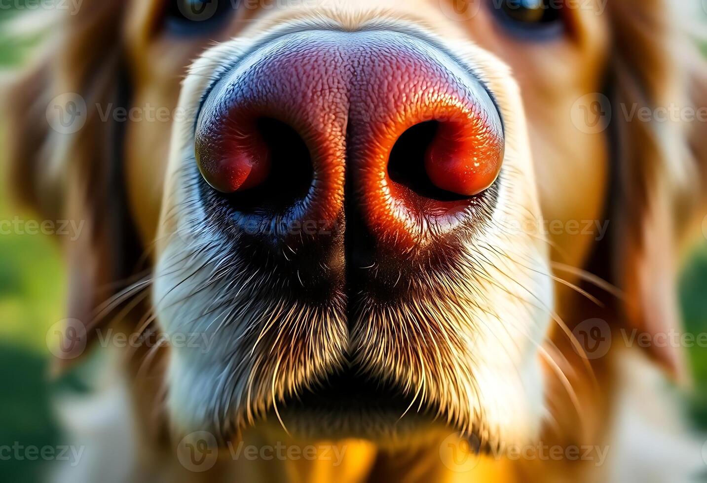 close up of a dog's nose and nose photo